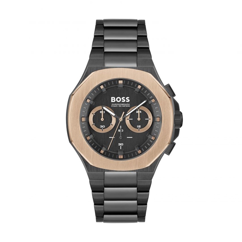 Boss taper black & rose chronograph 45mm watch 1514090 image number null
