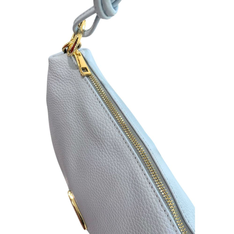 Blue leather women bag-null