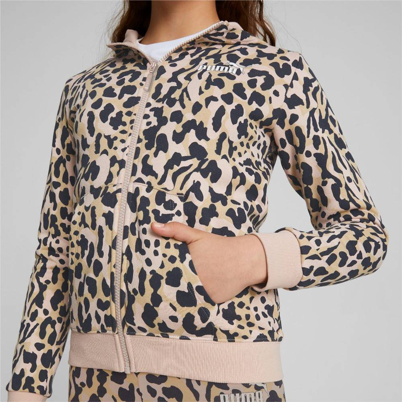 Alpha girls printed full-zip hoodie-null