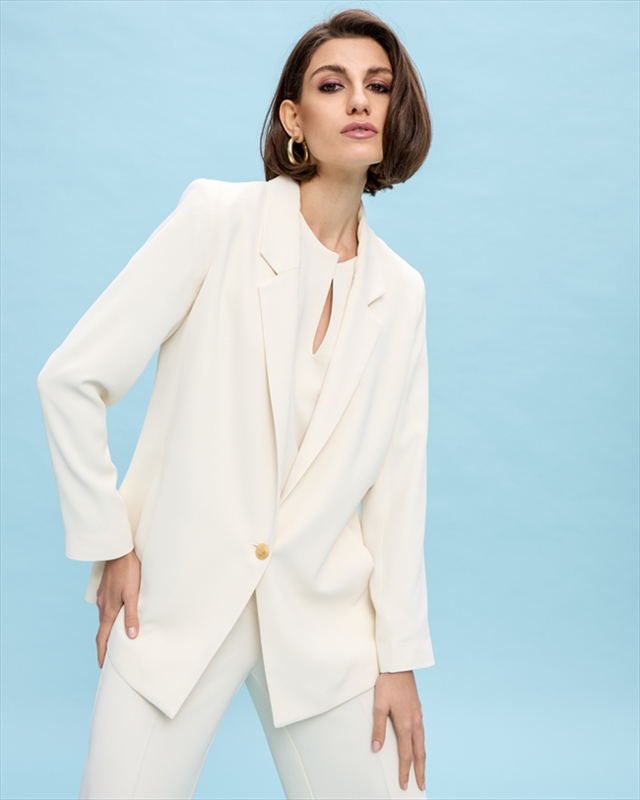 Blazer jacket crepe-null