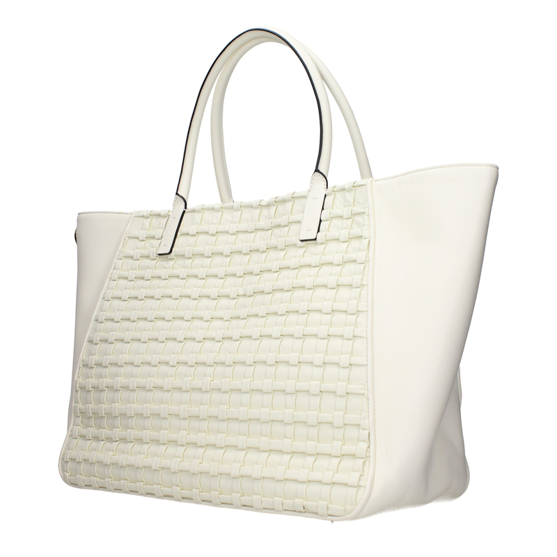 Beige leather handbag-null