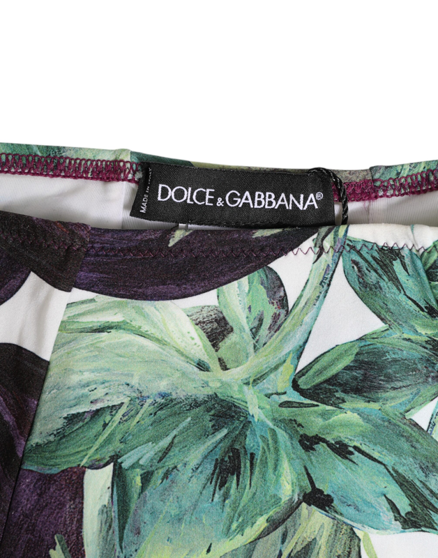 Eggplant print high-waist briefs underwear-null