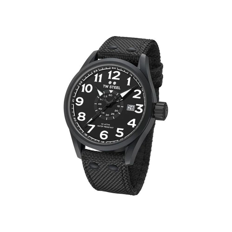 Black fabric sport watch-null