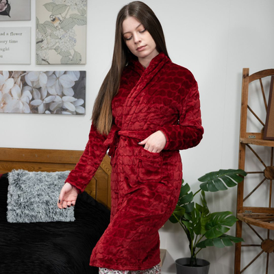 Velvet thick robe #2559