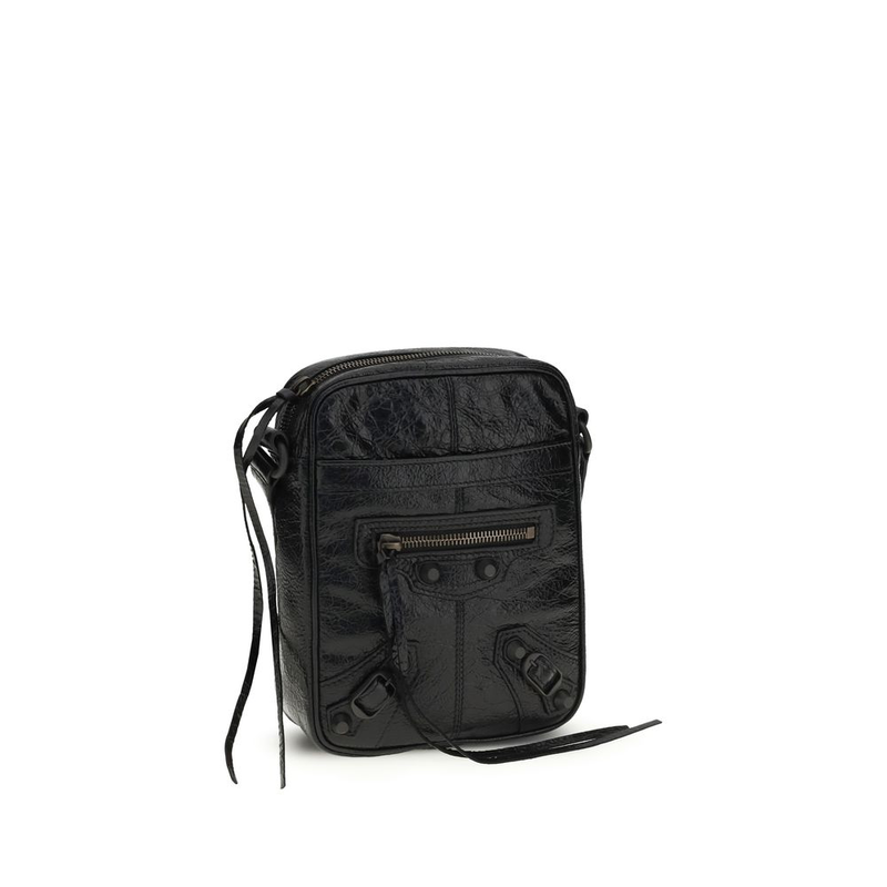 Black lamb ovis aries aries shoulder bag-null