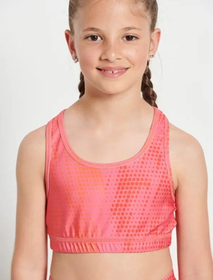 Bdtk kids girls sports bra (1231-706224), Water Melon, medium
