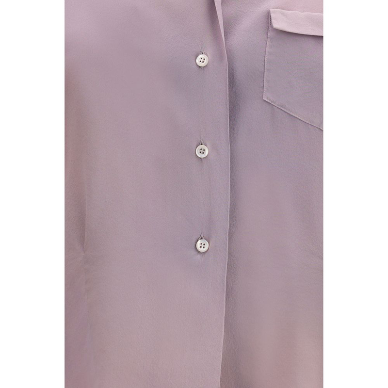 Purple silk shirt-null