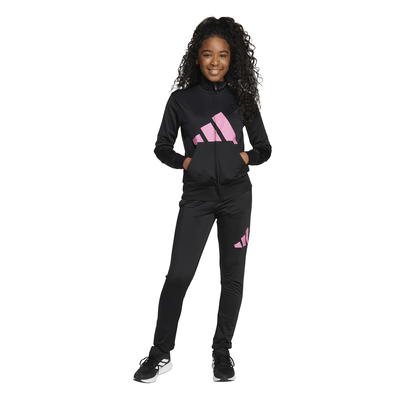 Adidas girls essentials climacool track suit, Black, medium