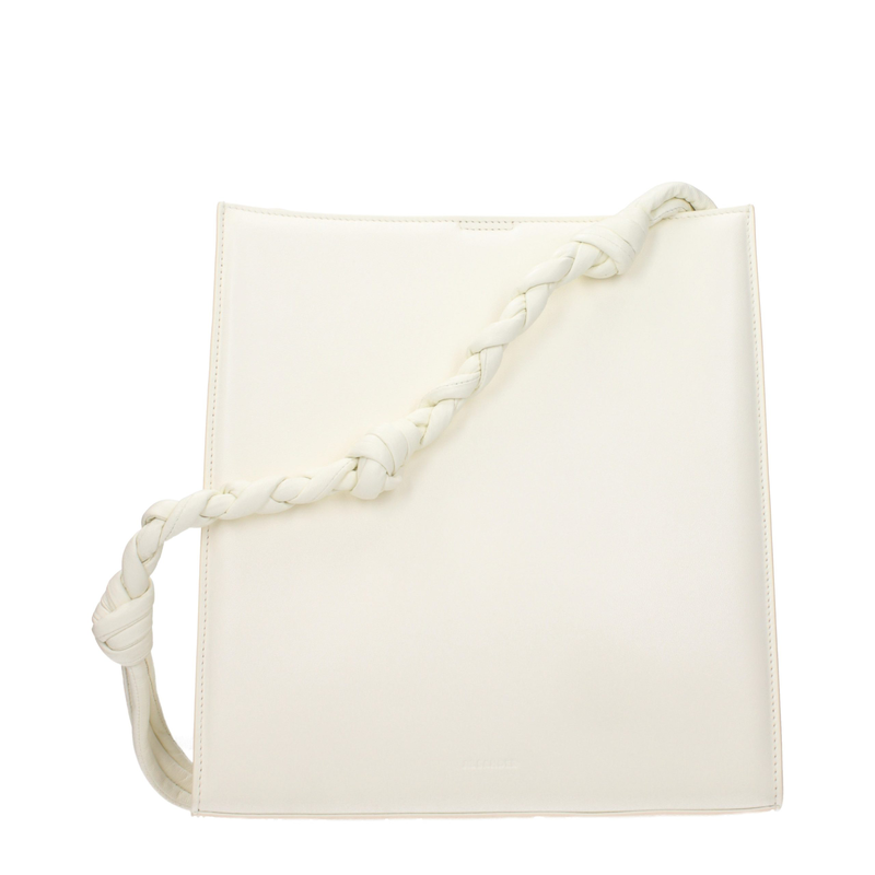White leather shoulder bag-null