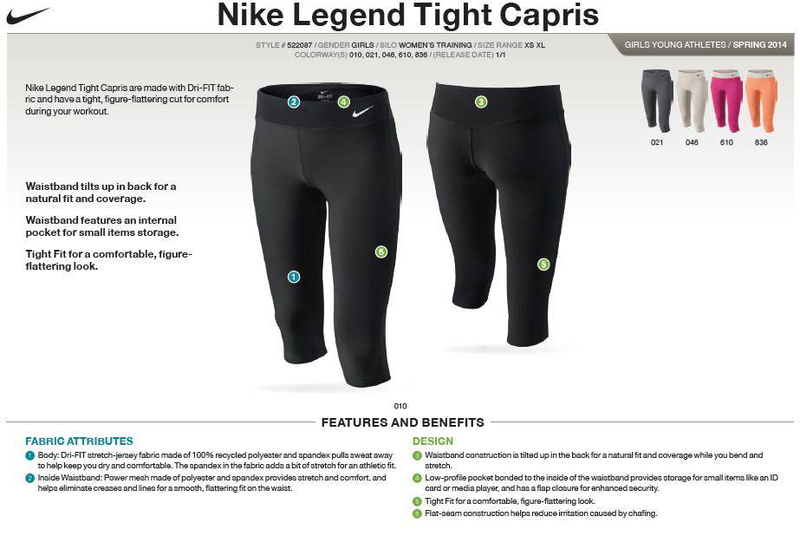Ya legend tight capri girls-null