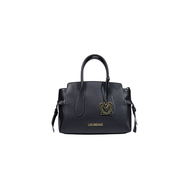 Black polyethylene handbag-null