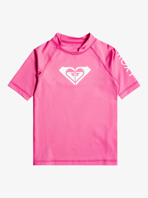 Roxy teenie girls whole hearted - short sleeve rash vest (er-null