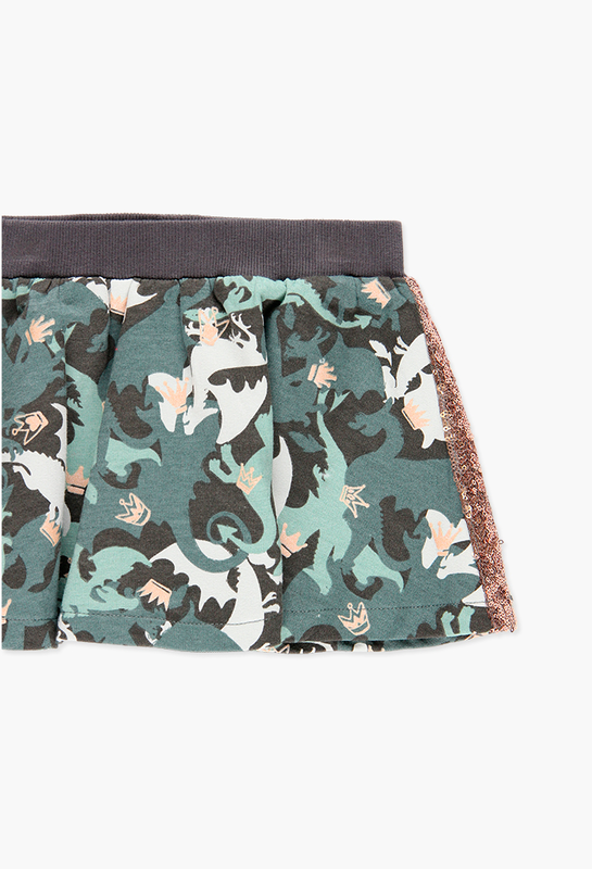 Fleece skirt stretch for girl-null