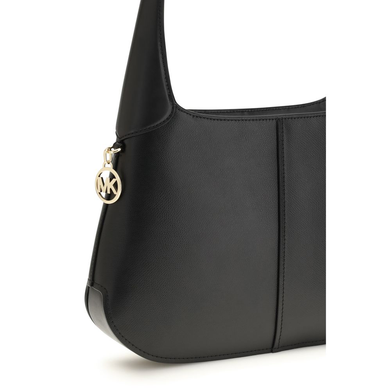 Black calf leather bos taurus shoulder bag-null