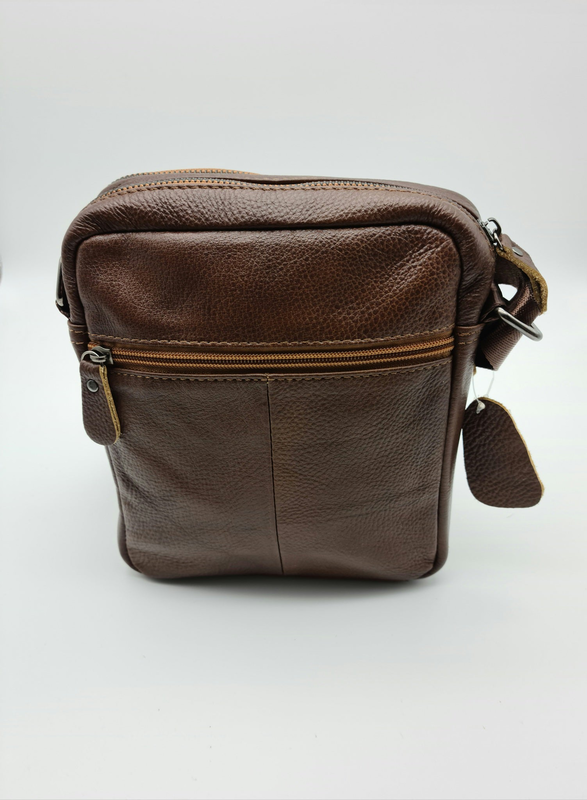 Product image: Migant design brown leather shoulder bag-null
