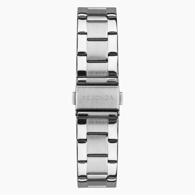 Sekonda taylor men's watch | silver case & stainless steel bracelet with green dial - 1946, , medium image number null