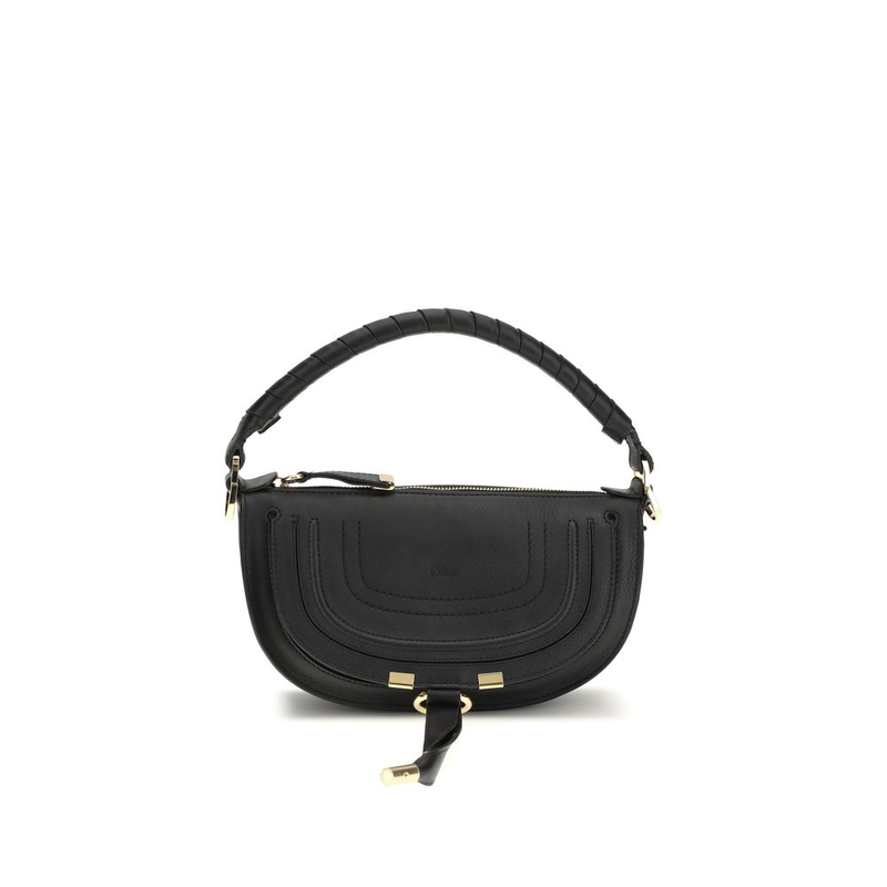 Black calf leather bos taurus shoulder bag-null