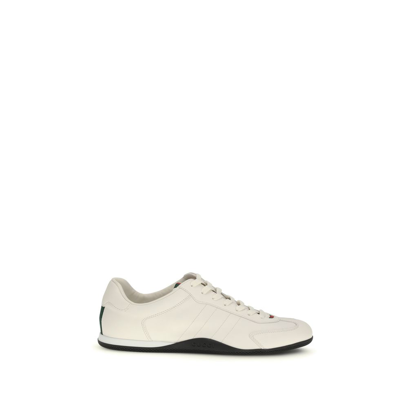 White calf leather bos taurus low top sneakers-null
