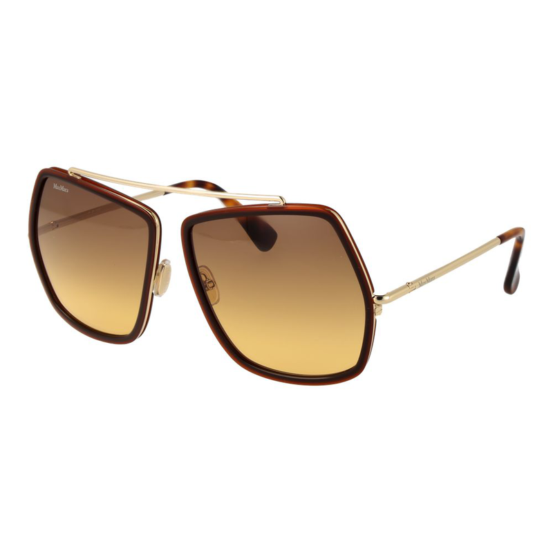Brown metal sunglasses-null