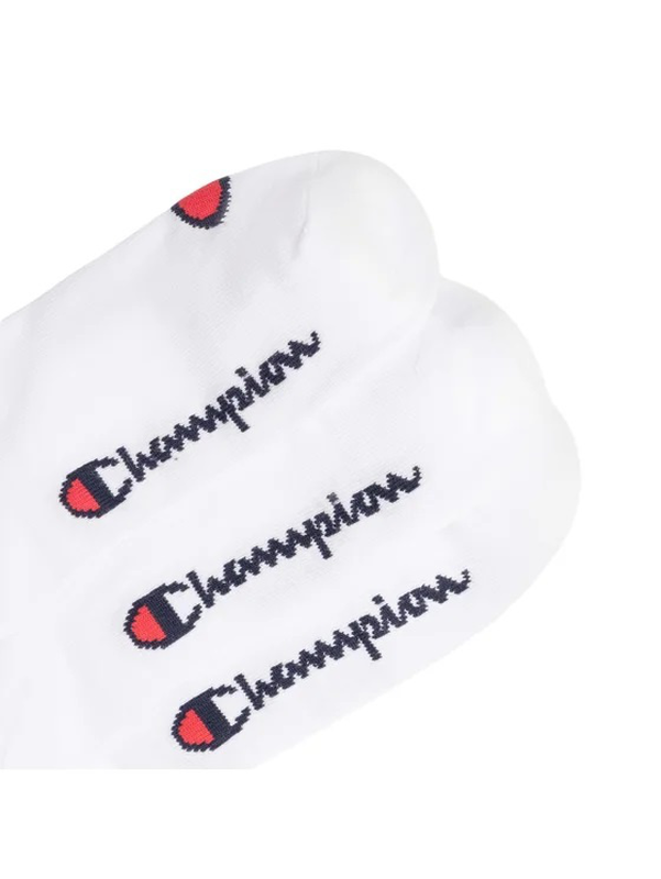 Champion unisex 3pk sneaker socks (u20100)-white-null