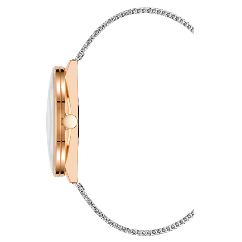 Gray stainless steel bracelet watch-null