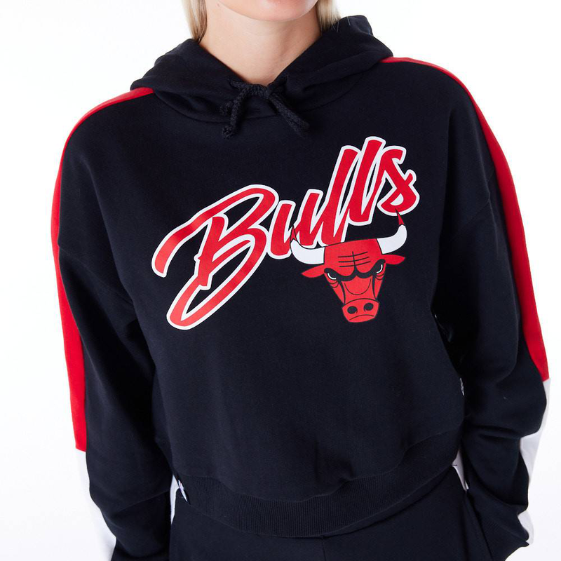 New era nba colour block hoodie chicago bulls-null
