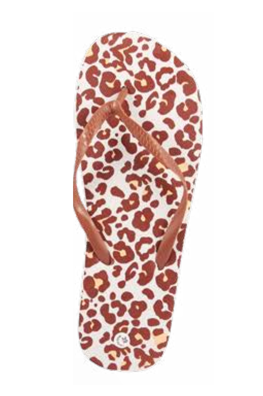 Womans flip flops leopard - red - 40-null