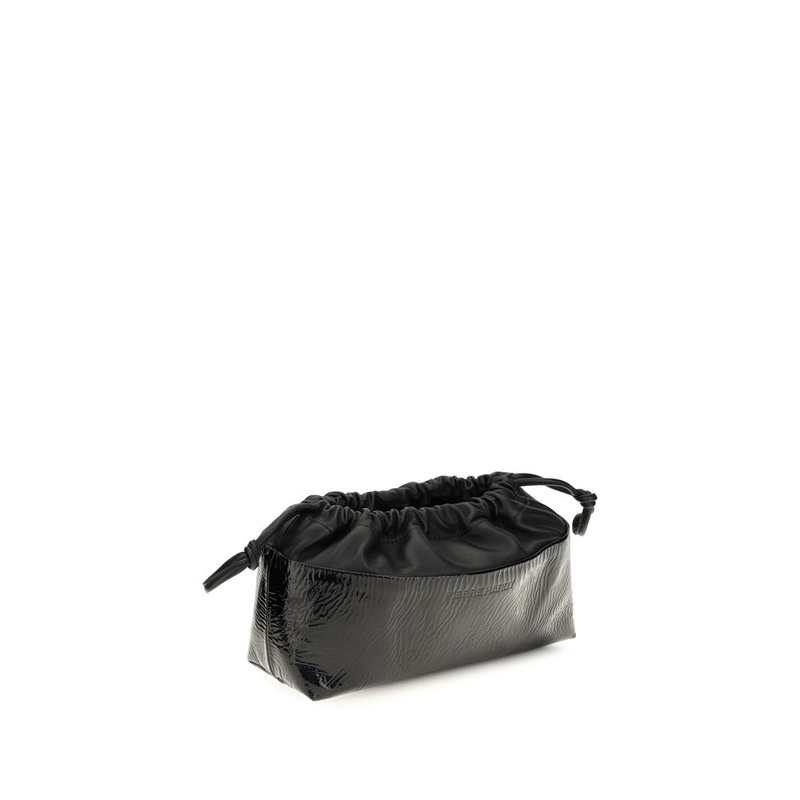 Black calf leather bos taurus clutch bag-null
