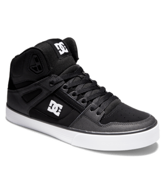 Dc men pure high-top wrapped cup shoe (adys400043-blw), Black/white, medium