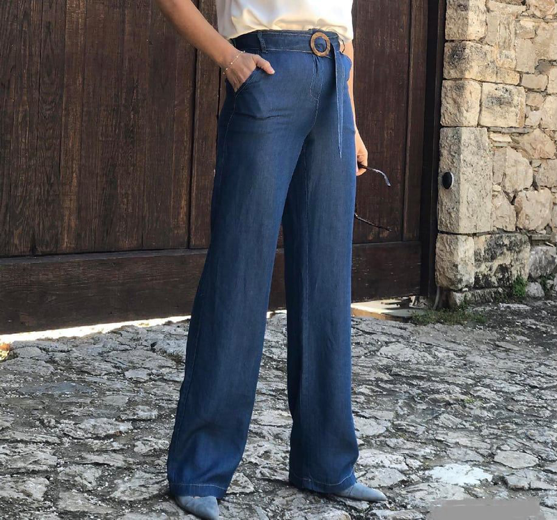 Donna martha jean trouser - blue jean-null