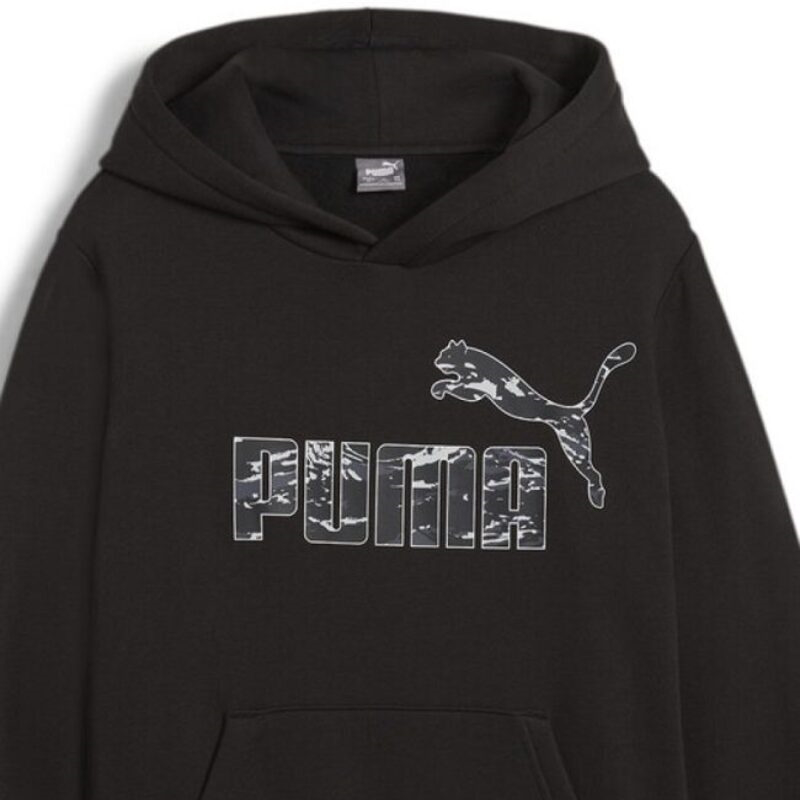 Puma junior essentials camo hoodie image number null