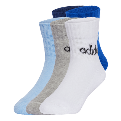 Adidas unisex linear ankle socks 5 pairs kids, Dark Blue, medium