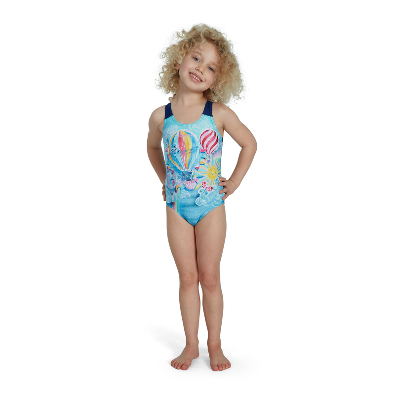 Speedo infant girls digital placement swimsuit (07970-h098)-null