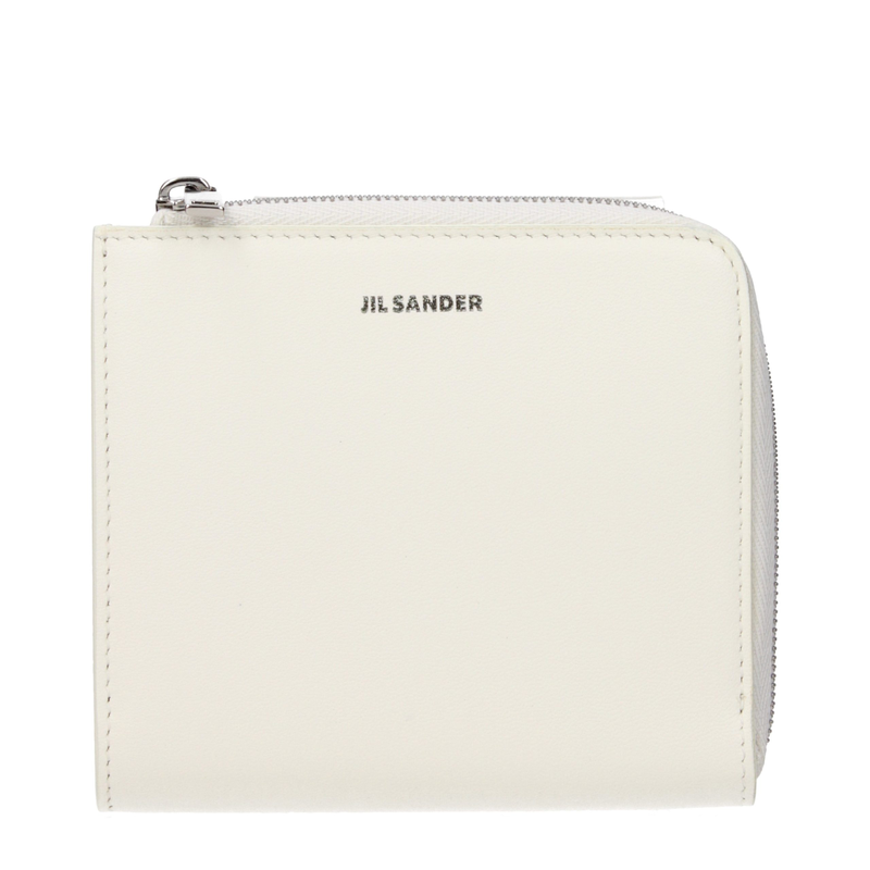 White leather wallet-null