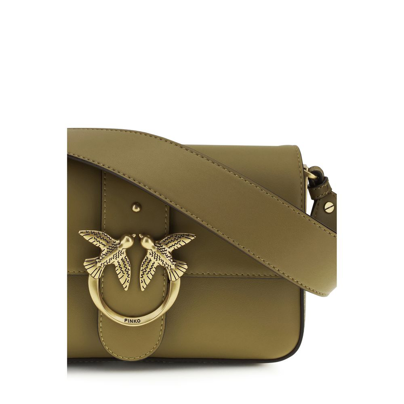 Bicolor calf leather bos taurus shoulder bag-null