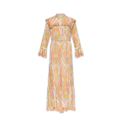 Multicolor cotton casual dress, Multicolor, medium