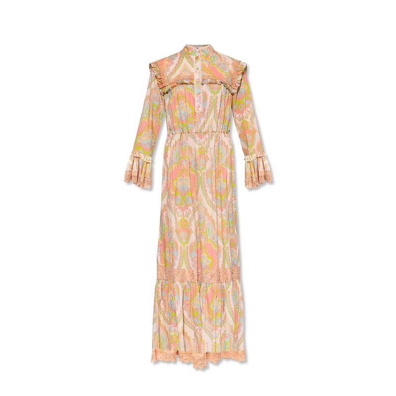 Multicolor cotton casual dress-null