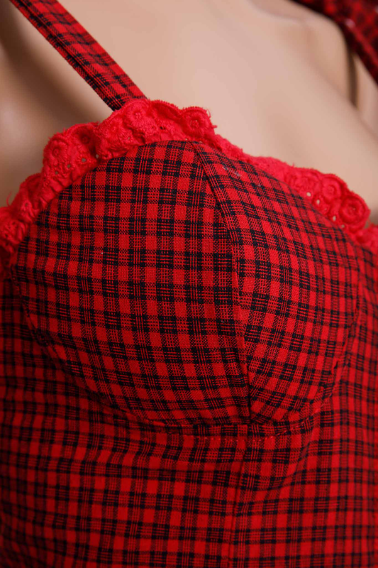 Mini plaid dress-null