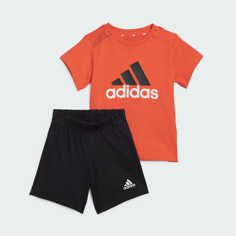 Adidas essentials organic cotton tee and shorts set iq4132-null