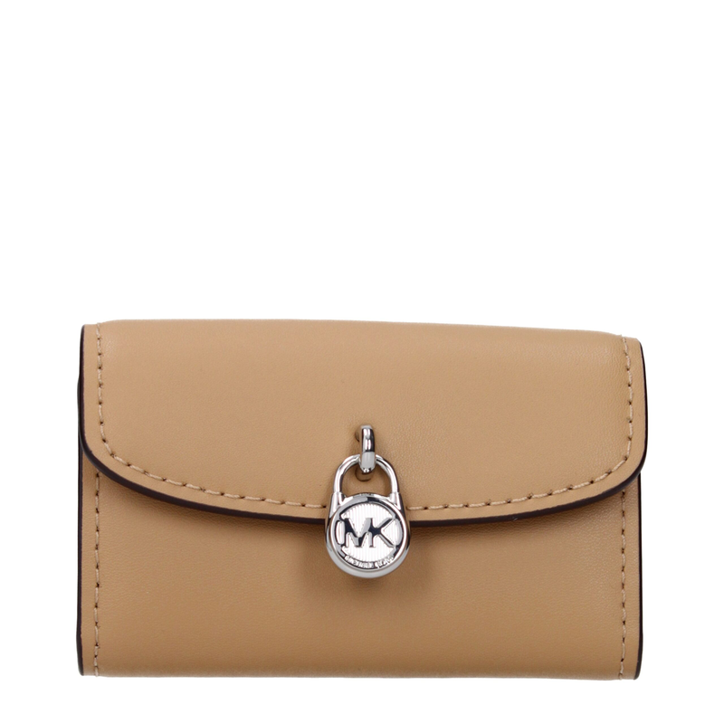 Brown leather wallet-null
