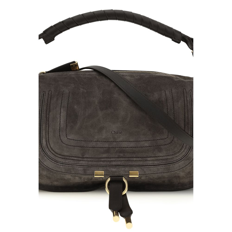 Brown calf leather bos taurus shoulder bag-null