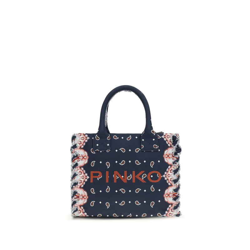 Multicolor cotton shoulder bag-null