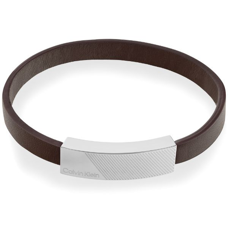 Calvin Klein brown leather bracelet image number null