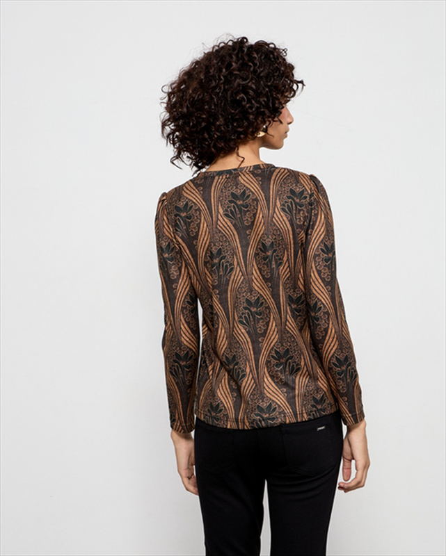 Blouse knitted printed-null