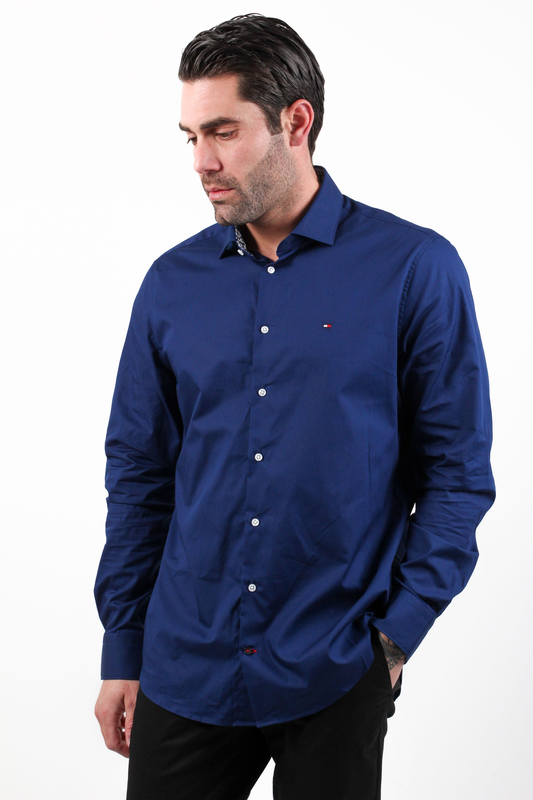 Cl solid poplin sf shirt - tommy hilfiger-null