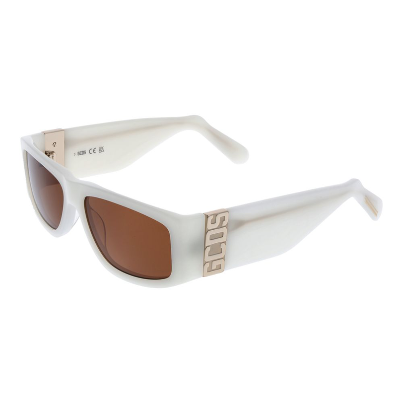 White acetate sunglasses-null