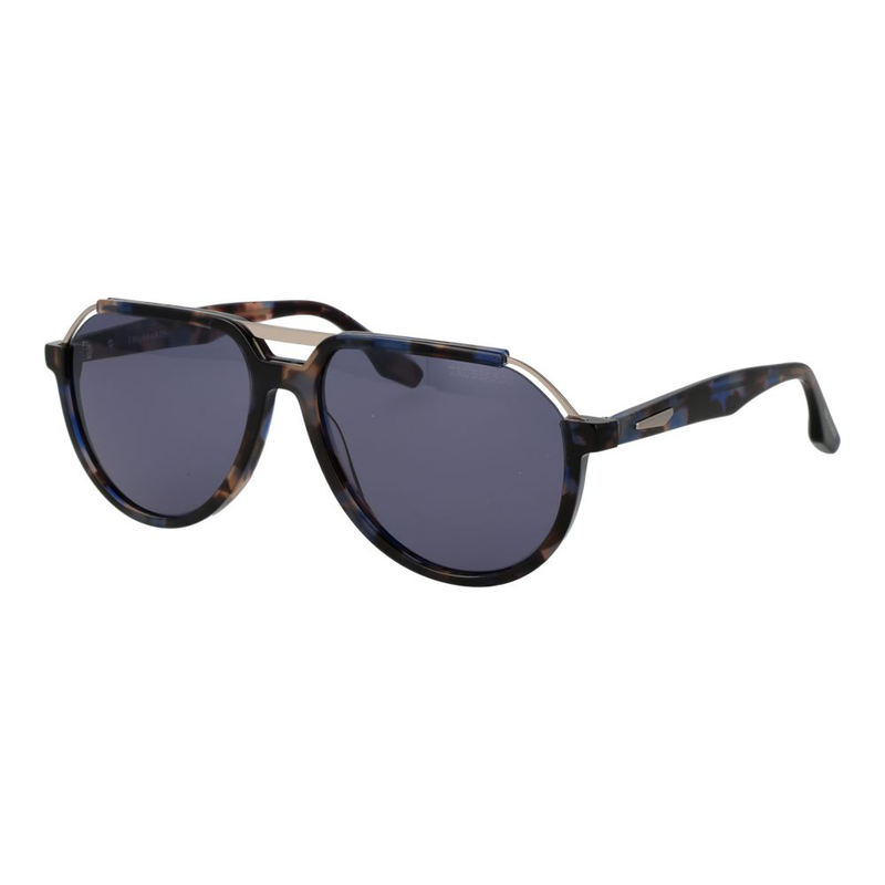Brown acetate & stainless steel sunglasses-null