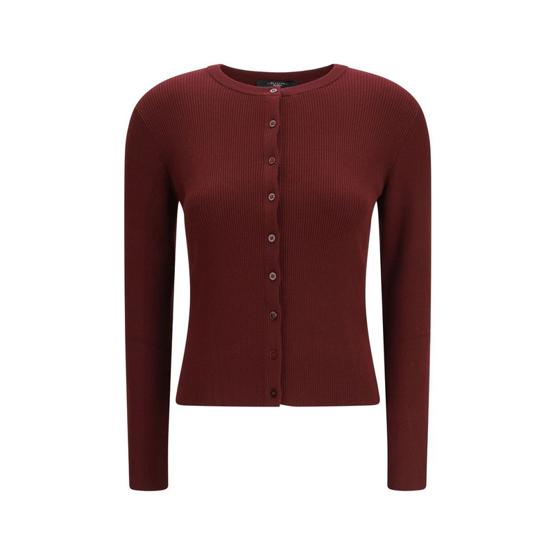 Bordeaux viscose cardigan-null