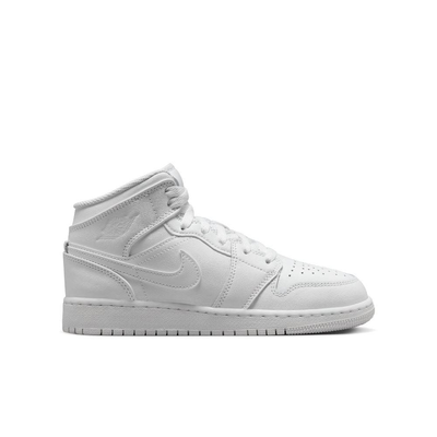 Nike Air jordan 1 mid, White / White, medium