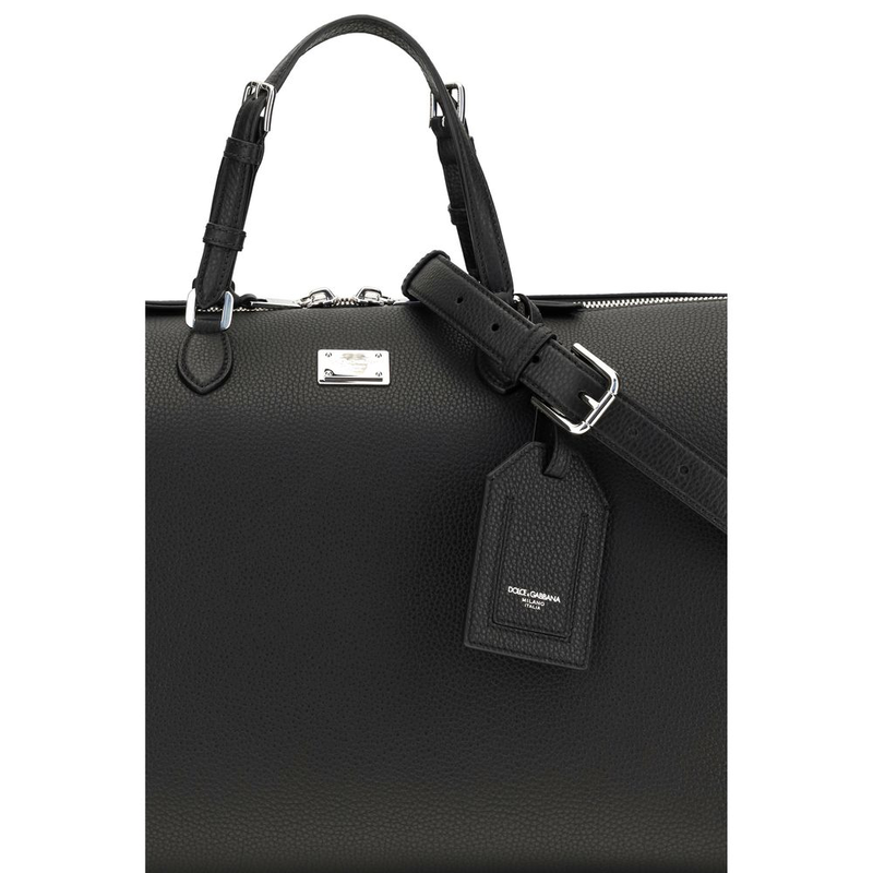 Black calf leather bos taurus briefcase-null